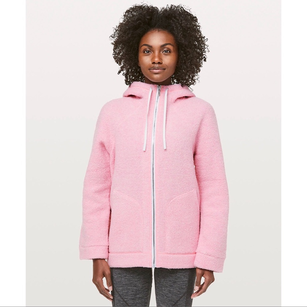 COPY - *NWT* lululemon So Sherpa Hooded Jacket in Pink